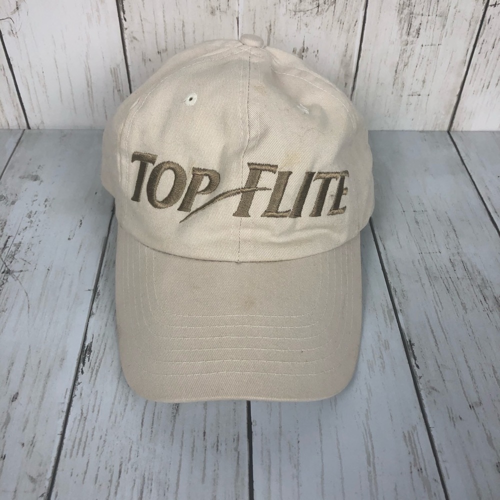Top Flite Beige Gold Dad Hat